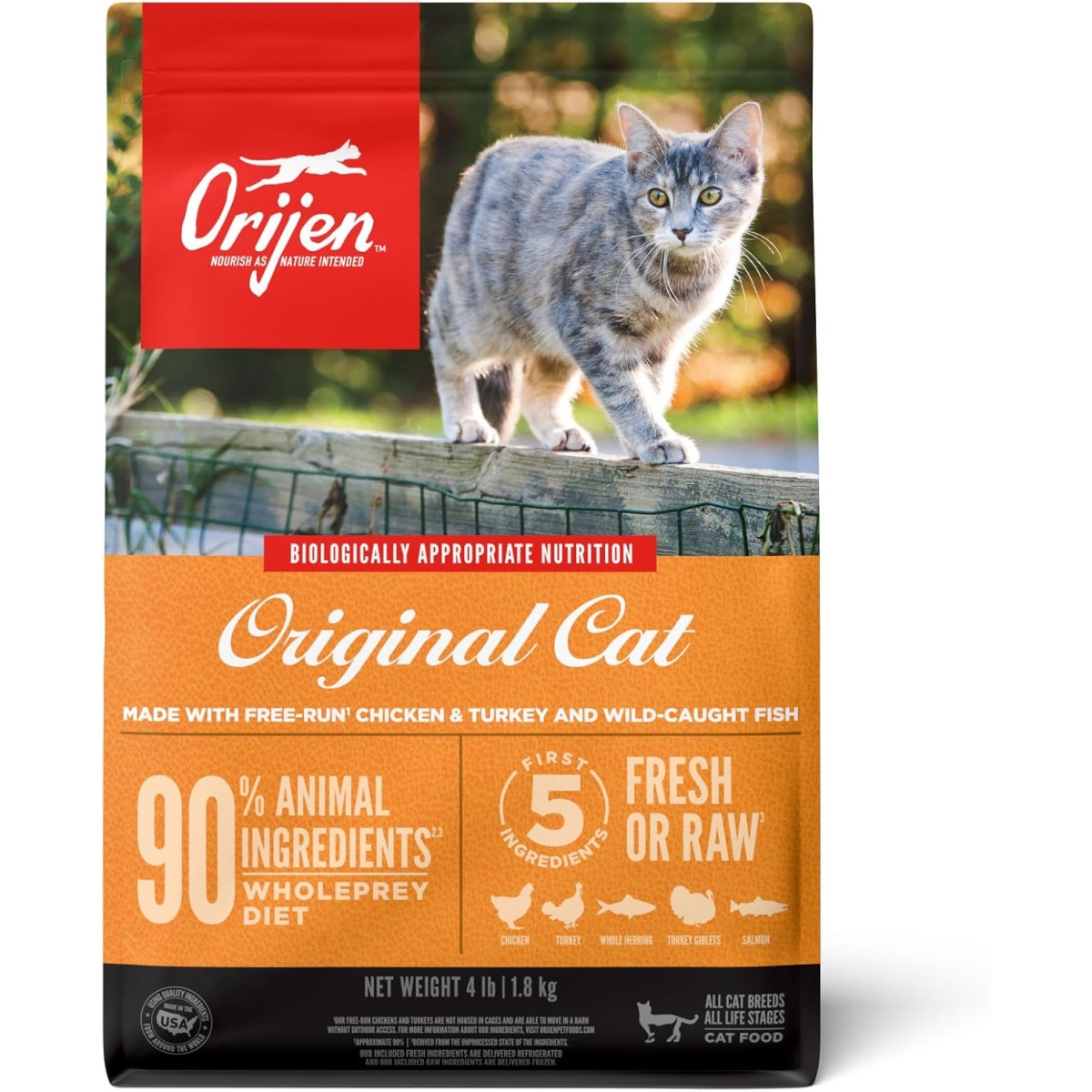 ORIJEN Cat Food for All Life Stages with WholePrey Ingredients