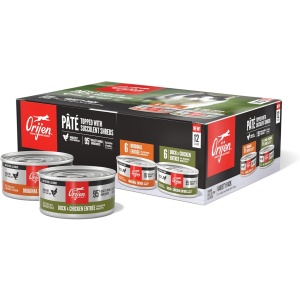 ORIJEN Wet Canned Cat Food: Original Recipe + Duck & Chicken Recipe